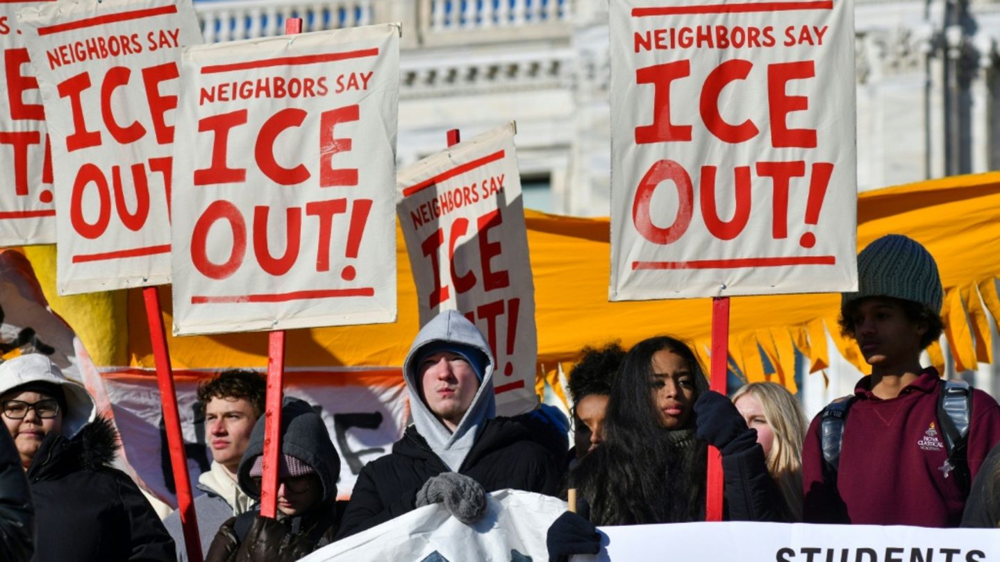 Proteste gegen ICE in St. Paul in Minnesota