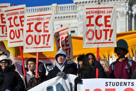 Proteste gegen ICE in St. Paul in Minnesota