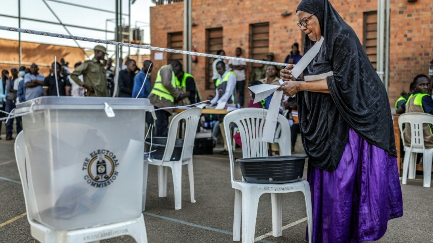 Wahllokal in Kampala
