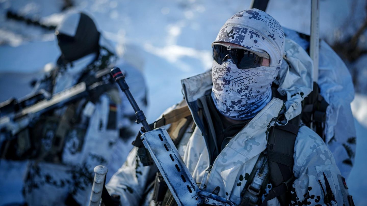 Deutsche Soldaten bei der Übung "Nordic Response" im Jahr 2024