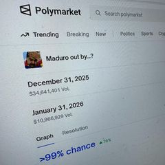 Auf der Plattform konnte man mit dem Sturz von Nicolas Maduro viel Geld verdienen. Aktuell hoch im Kurs: Wetten auf den Krieg in der Ukraine oder den Super Bowl