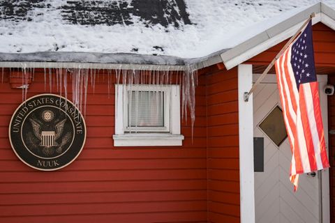 Das US-Konsulat in Nuuk auf Grönland