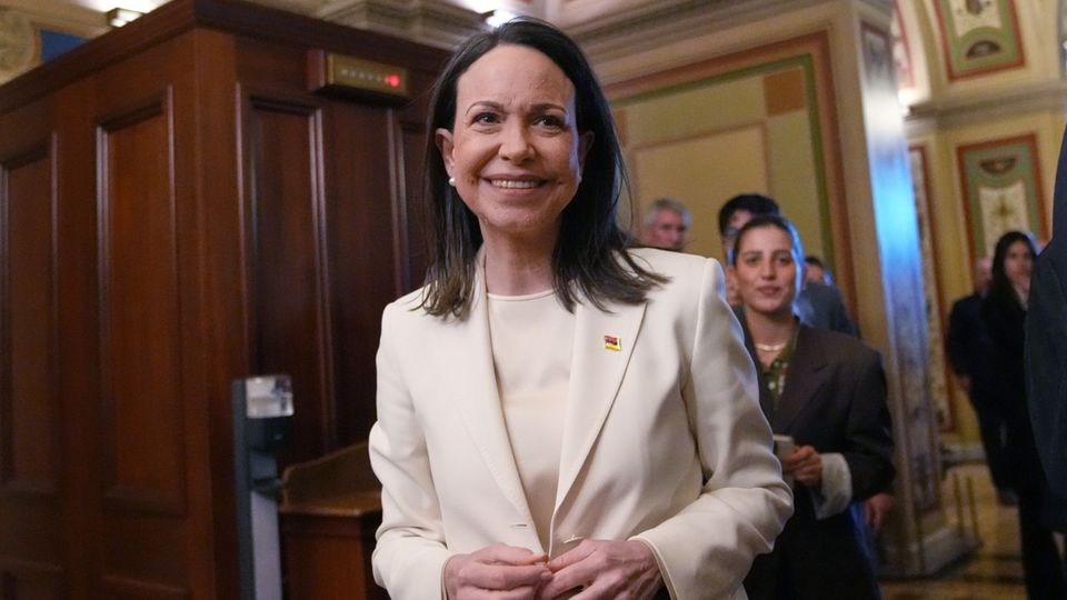 María Corina Machado ist um ein gutes Verhältnis zu Donald Trump bemüht