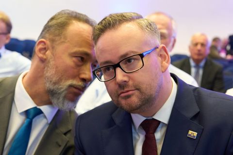 Der AfD-Bundestagsabgeordnete und Vize-Landeschef Sebastian Münzenmaier hat die Wahlkampfkampagne organisiert. (Archivbild) Foto