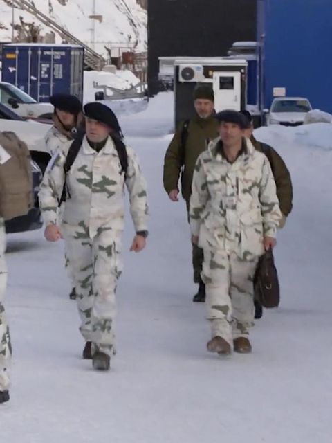 Soldaten sind in Grönland eingetroffen.