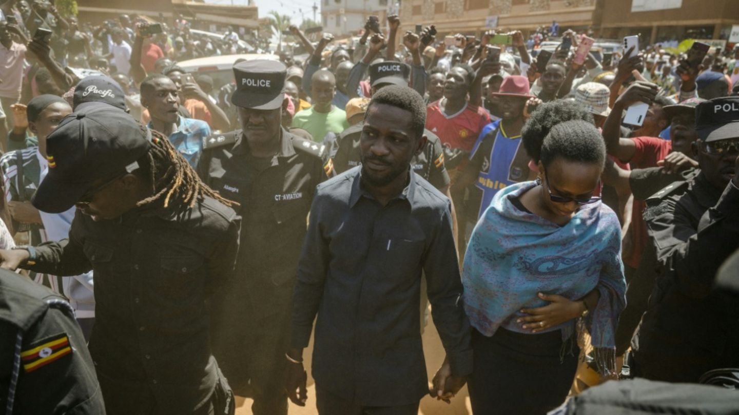 Bobi Wine und seine Frau Barbara Kyagulanyi