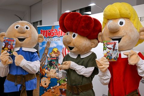 Erleben seit 50 Jahren Abenteuer als Comic-Helden: die Abrafaxe. Nun verschlägt es sie ins Erzgebirge. (Archivbild) Foto: Jens K