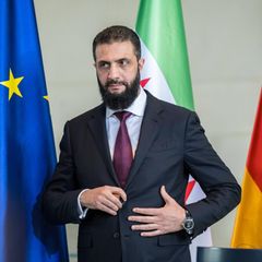 Der syrische Übergangspräsident Ahmed al-Scharaa in Syrien.