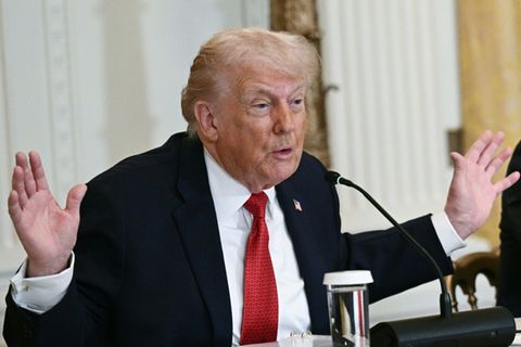 Trump am Freitag bei einem Treffen im Weißen Haus