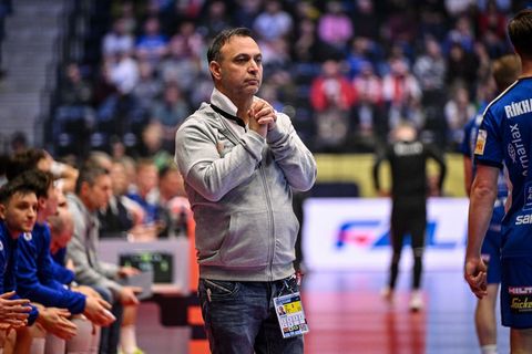 Für Bob Hanning war es das erste EM-Spiel als Trainer der italienischen Handball-Nationalmannschaft. Foto: Luigi Canu/LiveMedia-