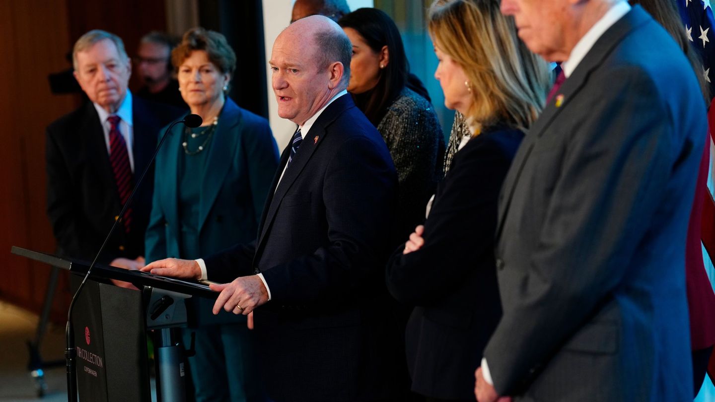 Eine Gruppe US-Parlamentarier ist nach Dänemark gereist. Foto: Ida Marie Odgaard/Ritzau Scanpix Foto via AP/dpa