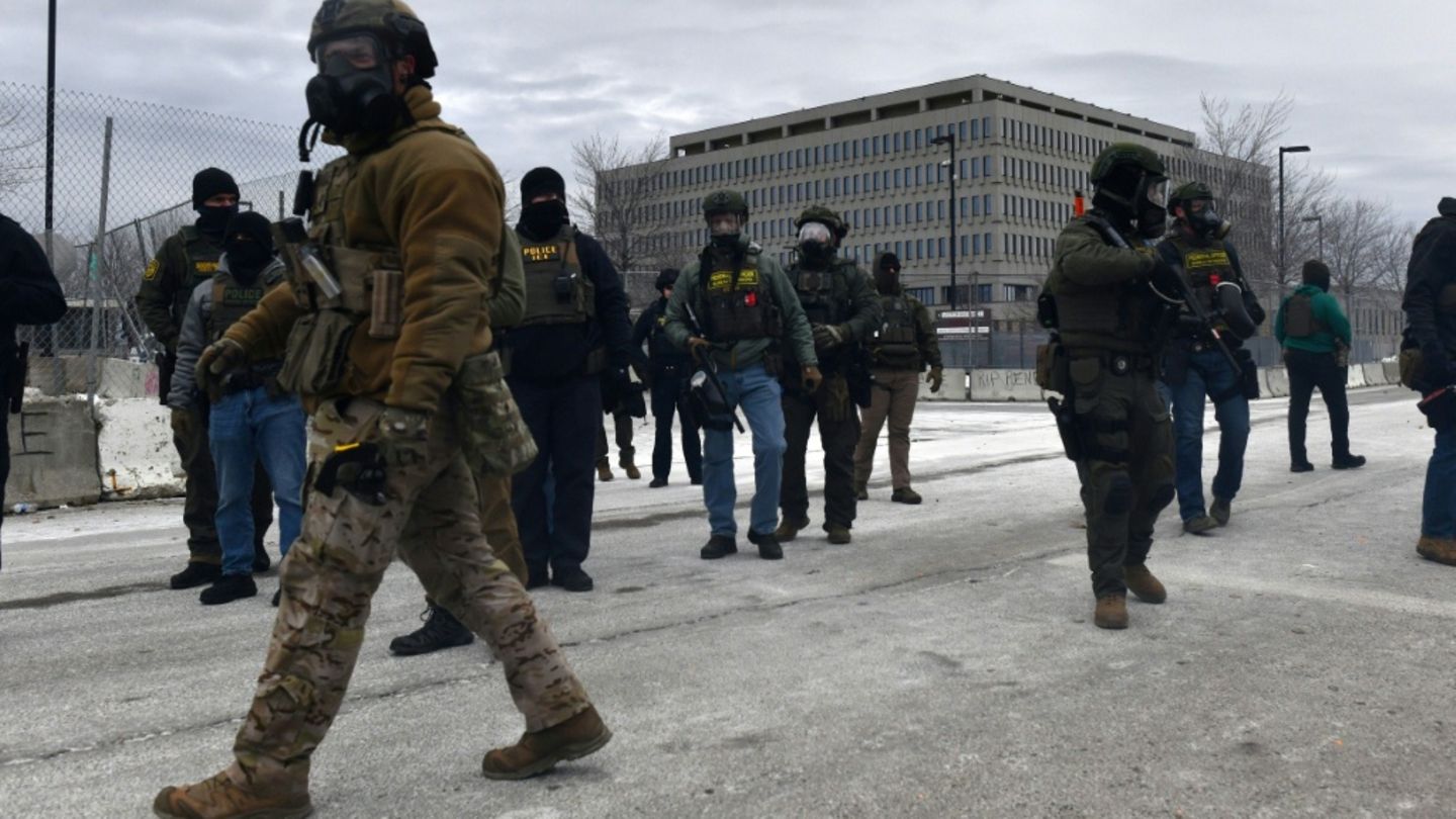 Sicherheitskräfte in Minneapolis