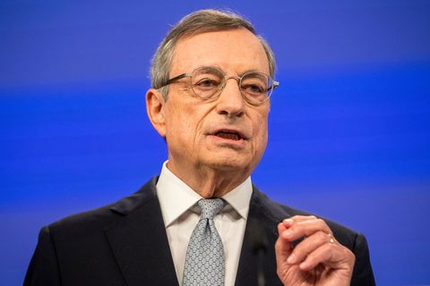 Der ehemalige Präsident der Europäischen Zentralbank und frühere italienische Ministerpräsident Mario Draghi wird dieses Jahr mi