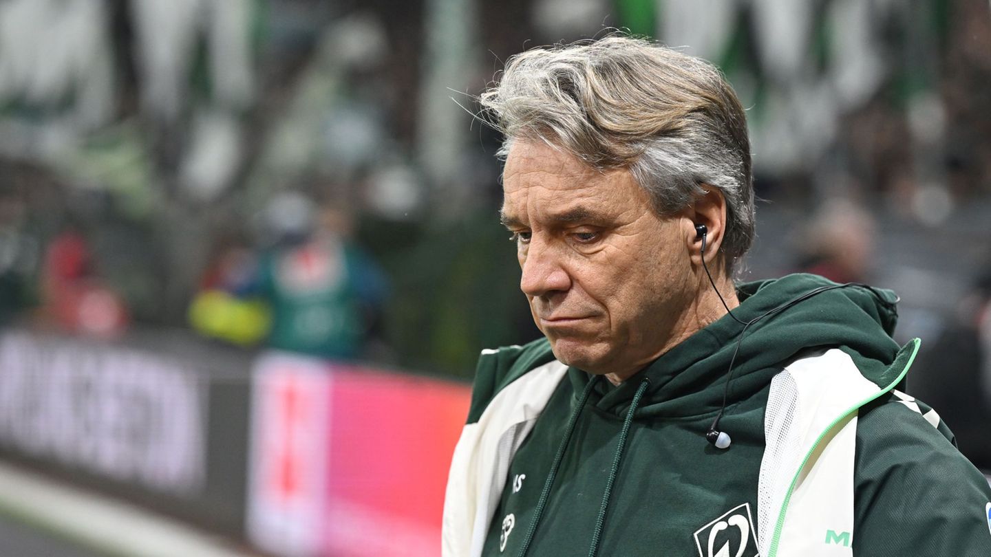 Hatte einiges zu verdauen nach dem Remis gegen Frankfurt: Werder-Cheftrainer Horst Steffen. Foto: dpa