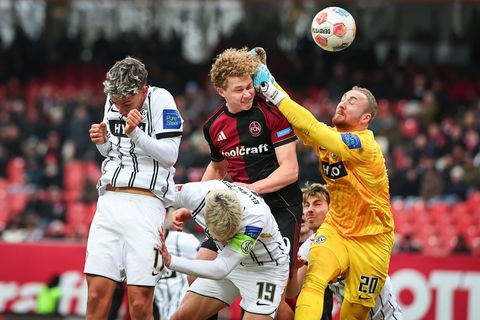Piet Scobel gibt ein starkes Startelfdebüt beim 1. FC Nürnberg. Foto: Daniel Karmann/dpa