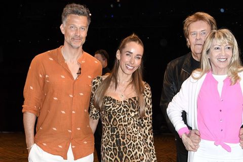 Starker Familienzusammenhalt: Wayne Carpendale (v.l.) mit Ehefrau Annemarie und Howard Carpendale mit Ehefrau Donnice.