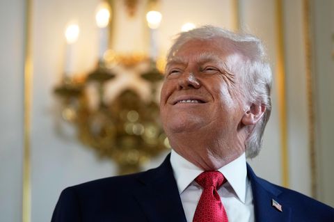 Donald Trump am 16. Januar 2026 in seinem Mar-a-Lago Club in Florida