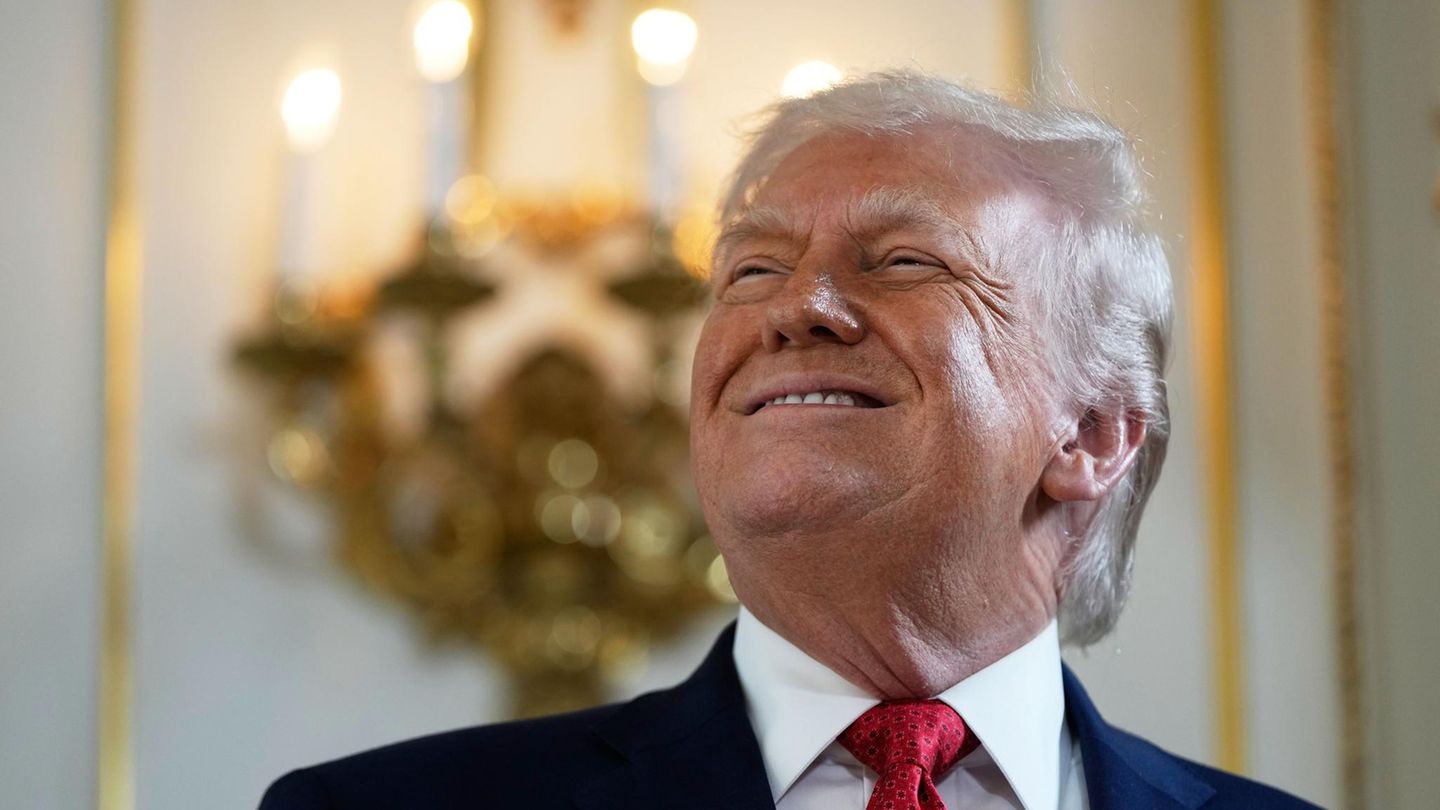 Donald Trump am 16. Januar 2026 in seinem Mar-a-Lago Club in Florida