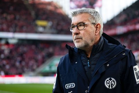 Muss als Trainer vom 1. FSV Mainz 05 seine erste Niederlage hinnehmen: Urs Fischer. Foto: Marius Becker/dpa
