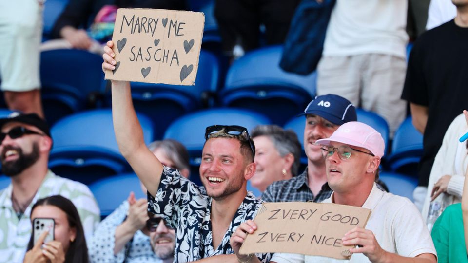 Australian Open: Fan macht Zverev Heiratsantrag