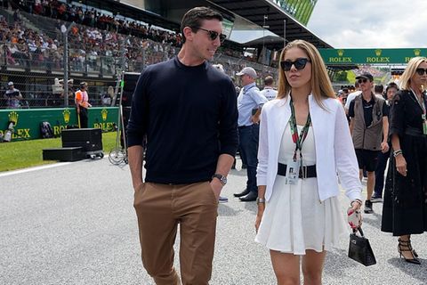 Mark Mateschitz und Victoria Swarovski - hier im Juli 2023 beim Großen Preis von Österreich auf dem Red Bull Ring in Spielberg