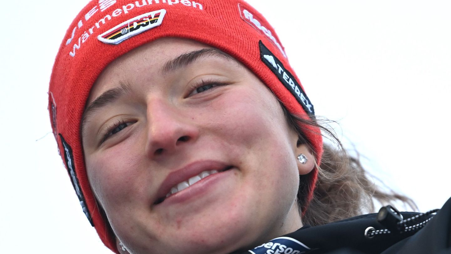 Nathalie Armbruster ist in Oberhof die beste deutsche Kombiniererin. Foto: Hendrik Schmidt/dpa