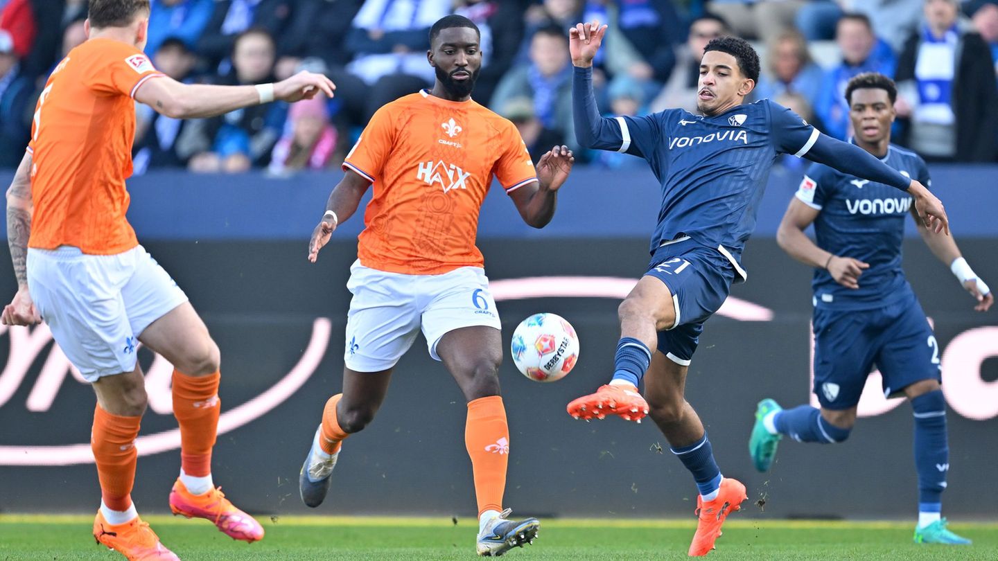 Bochum und Darmstadt lieferten sich eine torreiche Partie. Foto: Ulrich Hufnagel/dpa