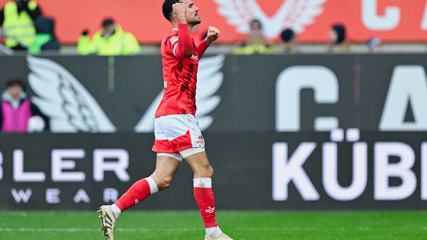 Ivan Prtajin traf für Kaiserslautern zum 1:1. Foto: Uwe Anspach/dpa