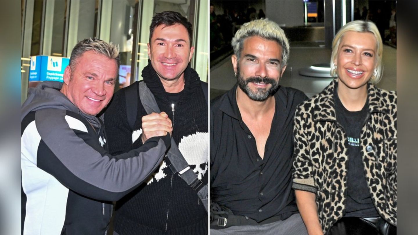 Peter Klein flog mit Lucas Cordalis 2022 nach Südafrika und 2023 nach Australien, Marc Terenzi begleitete Verena Kerth (v.l.)