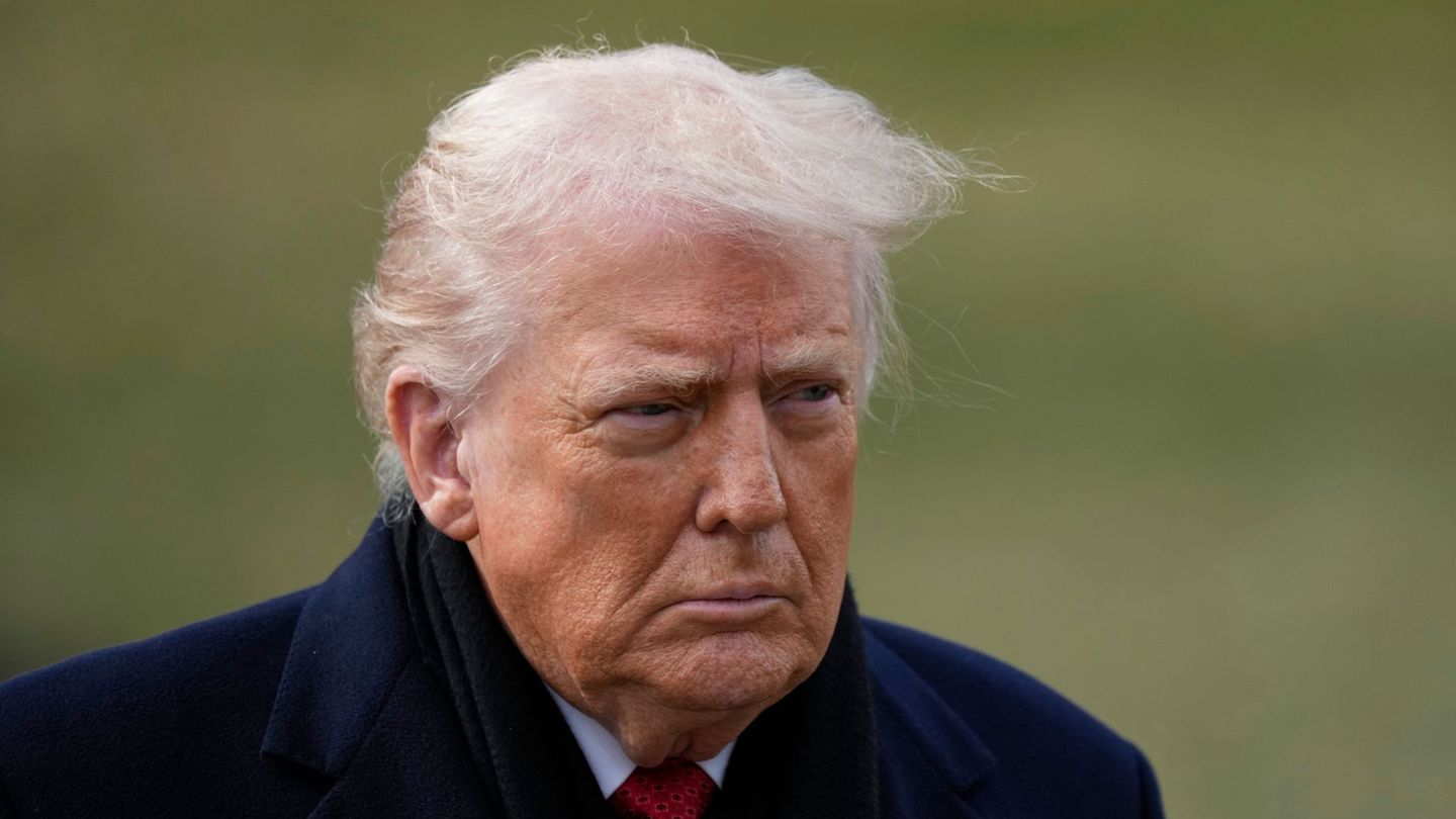 US-Präsident Donald Trump droht europäischen Verbündeten mit Sonderzöllen. (Archivbild) Foto: Alex Brandon/AP/dpa