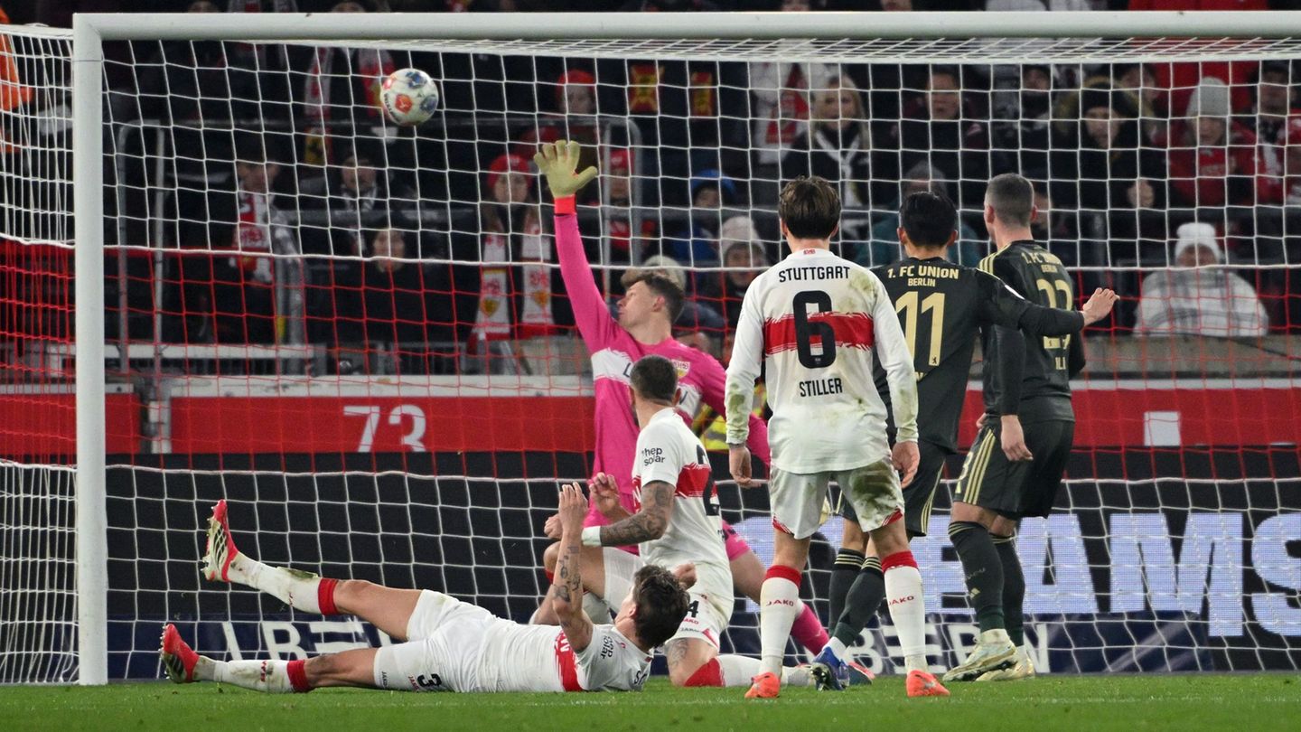 Wooyeong Jeong traf für Union zum 1:1. Foto: Marijan Murat/dpa