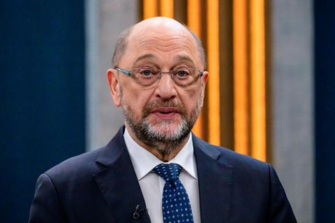 Martin Schulz bespricht bei "Caren Miosga" die Lage der USA. 2017 war er der Kanzlerkandidat der SPD