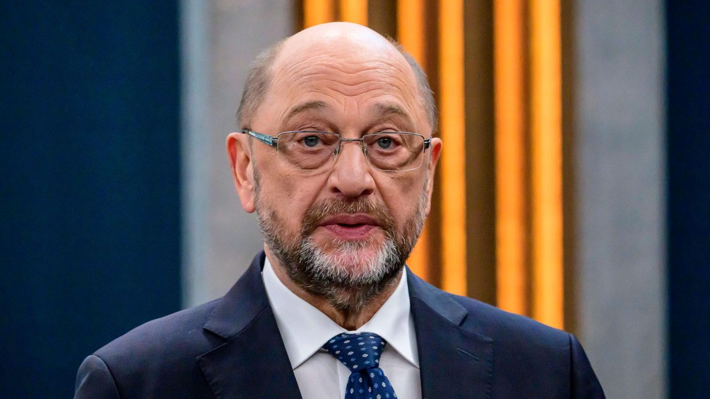 Martin Schulz bespricht bei "Caren Miosga" die Lage der USA. 2017 war er der Kanzlerkandidat der SPD