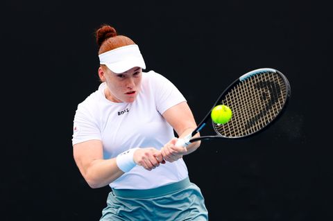 Ella Seidel muss weiter auf ihren ersten Sieg bei einem Grand Slam warten. Foto: Frank Molter/dpa