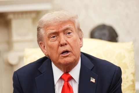 US-Präsident Donald Trump lässt nicht locker in Sachen Grönland. (Archivbild) Foto: Michael Kappeler/dpa Pool/dpa