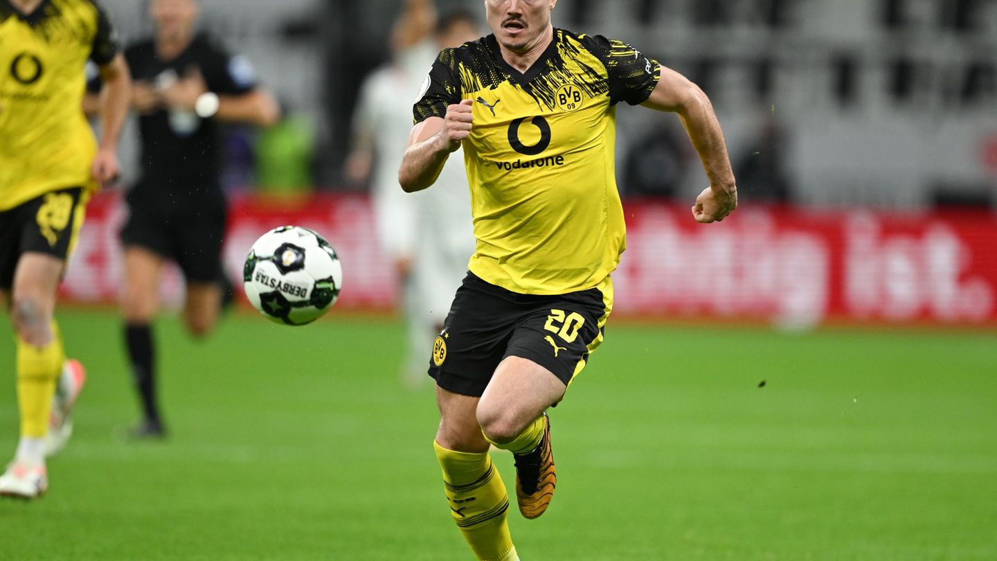 Der BVB muss in London auf Marcel Sabitzer verzichten. (Archivbild) Foto: Arne Dedert/dpa