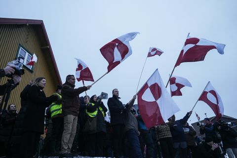 Proteste gegen Trumps Übernahme-Pläne in Grönland