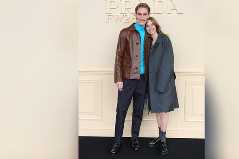 Ethan und Maya Hawke strahlten bei einer Modenschau von Prada.