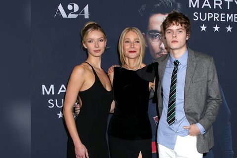 Gwyneth Paltrow mit Tochter Apple und Sohn Moses.