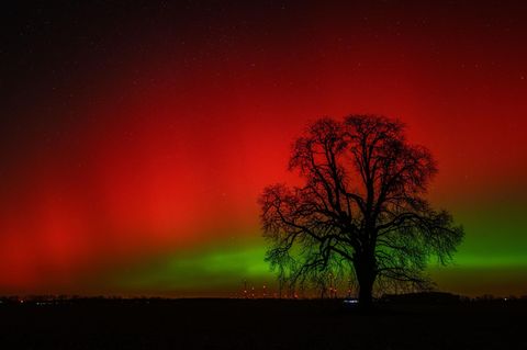 Polarlichter Deutschland Brandenburg Lietzen 1