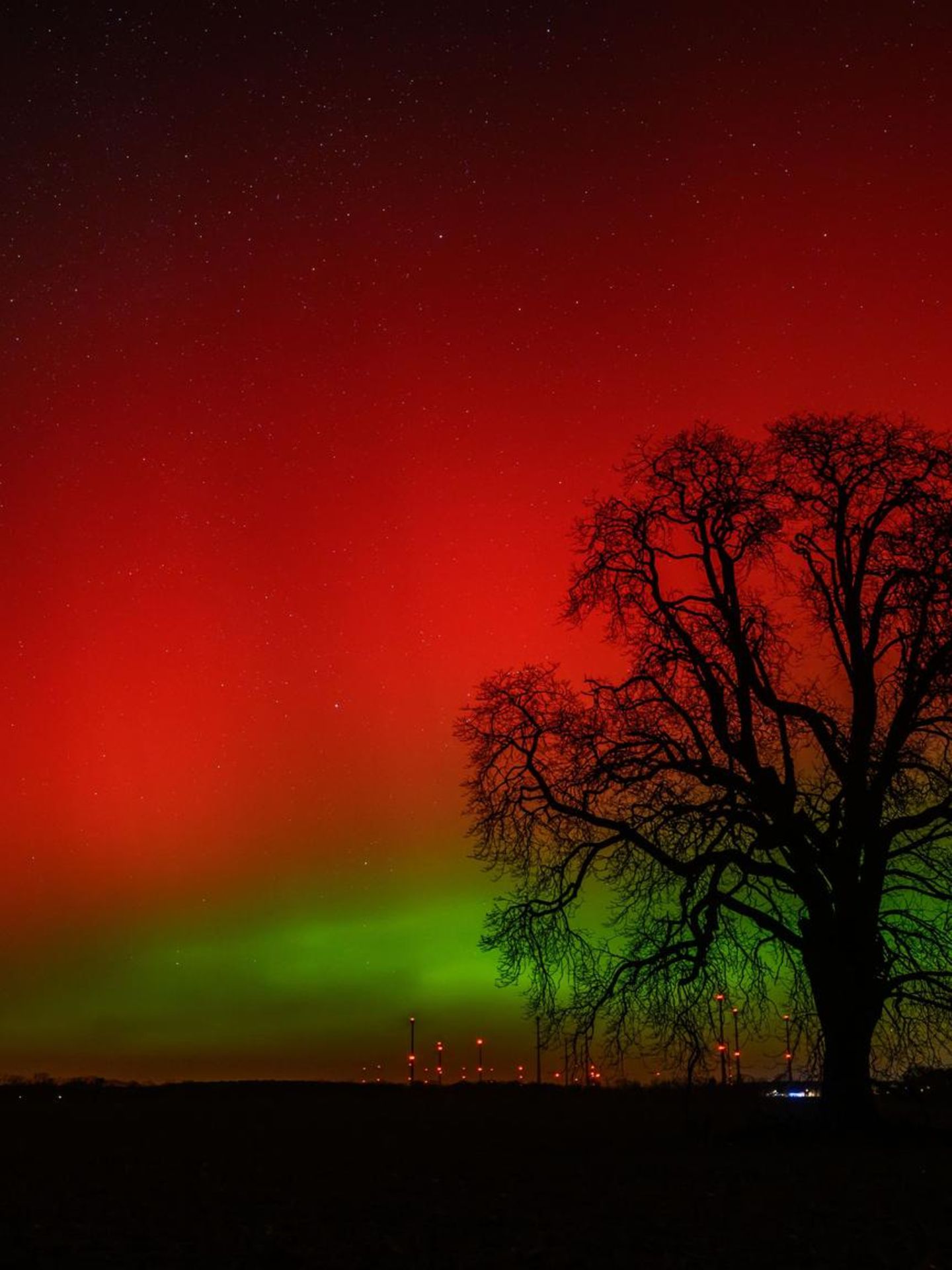 Polarlichter Deutschland Brandenburg Lietzen 1