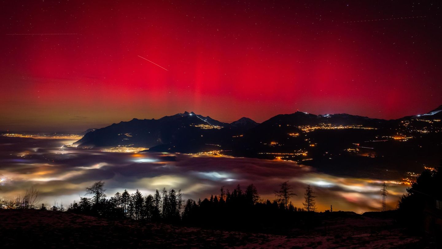 Polarlichter Deutschland Monthey, Bex und Aigle Schweiz