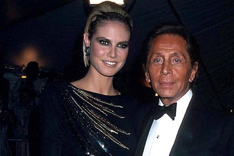 Heidi Klum und Valentino Garavani bei der Met Gala 2003.