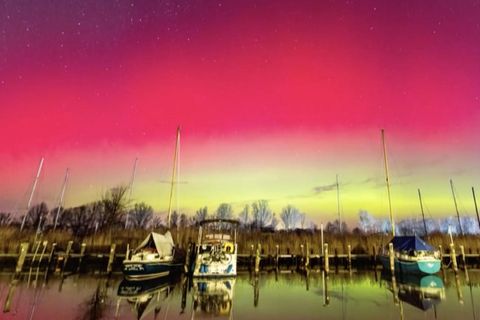 Polarlichter über Deutschland