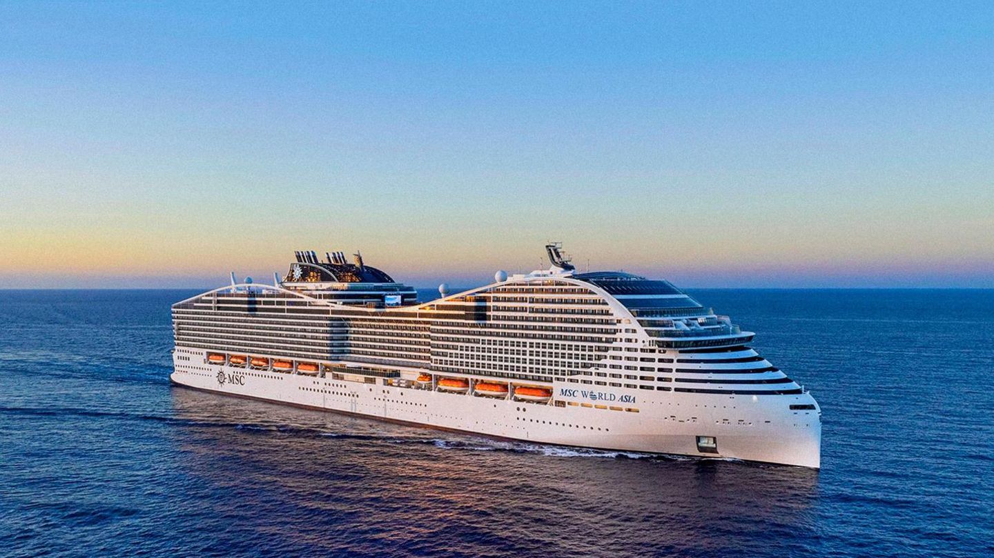 Rendering von der "MSC World Asia", des neues Kreuzfahrtschiffs von MSC Cruises