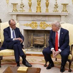 Friedrich Merz und Donald Trump im Weißen Haus