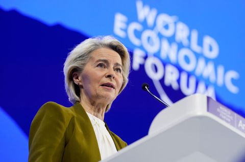 Ursula von der Leyen in Davos: "Unerschrocken" angesichts eines aggressiv auftretenden Trumps