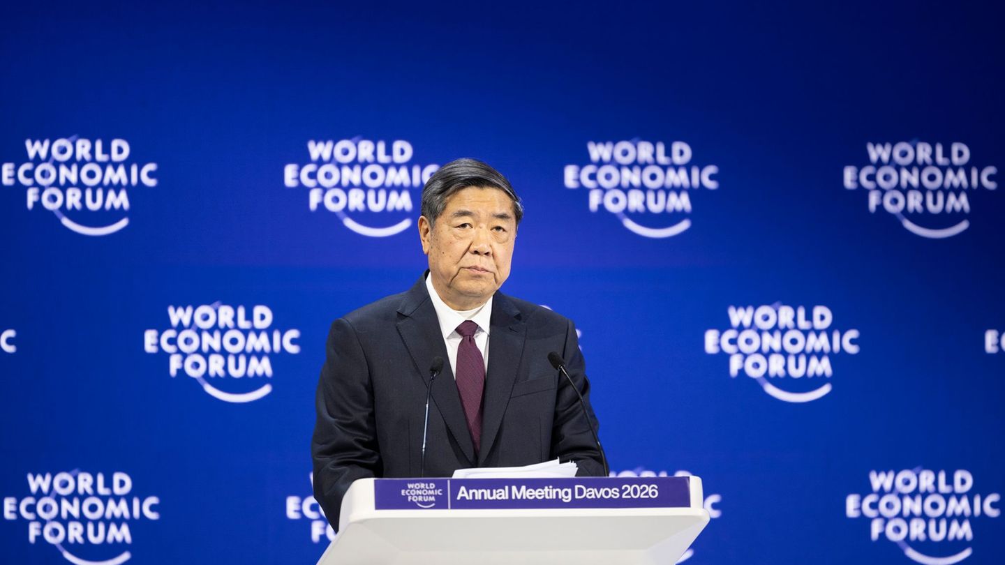 China hatte seinen Vize-Ministerpräsidenten zu dem jährlichen Treffen in Davos geschickt. Foto: Gian Ehrenzeller/KEYSTONE/dpa