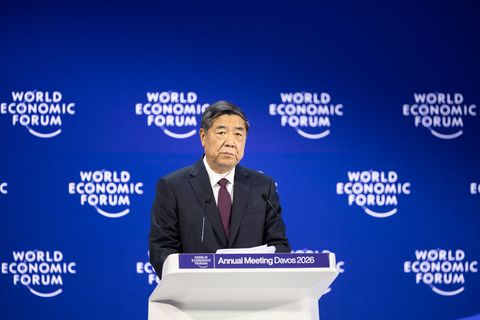 China hatte seinen Vize-Ministerpräsidenten zu dem jährlichen Treffen in Davos geschickt. Foto: Gian Ehrenzeller/KEYSTONE/dpa