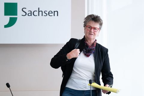 Im September hatte Sabine Zimmermann (BSW) angekündigt, sich aus der Politik zurückzuziehen. (Archivbild) Foto: Sebastian Kahner